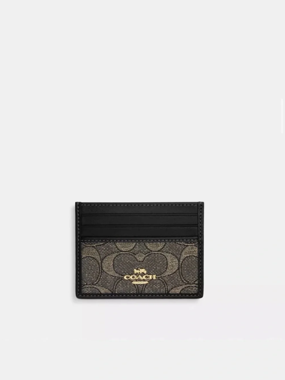 Coach Black ID Card Wallet